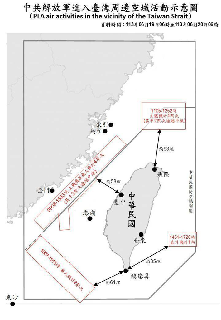 快新聞／美國務院才核准台軍購請求！19中國軍艦機又擾台　國軍防空飛彈系統監控