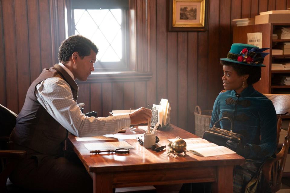 Sullivan Jones and Denée Benton in "The Gilded Age."