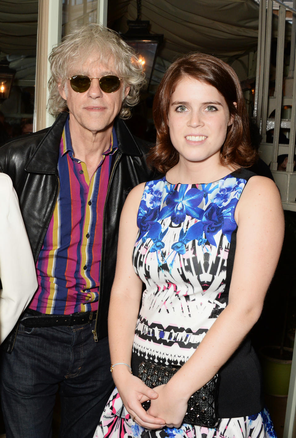 <p>Legendary singer Bob Geldof Tracey was pictured with Bob Geldof at Tracey Emin’s birthday party in 2014. Perhaps the Boomtowm Rats star will perform at the princess’ wedding in October? Photo: Getty Images </p>