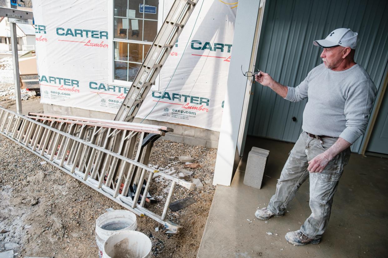 Russel McDaniel, the contractor building a new home at 412 McCrea Ave. in Dennison, talks about the ongoing work.