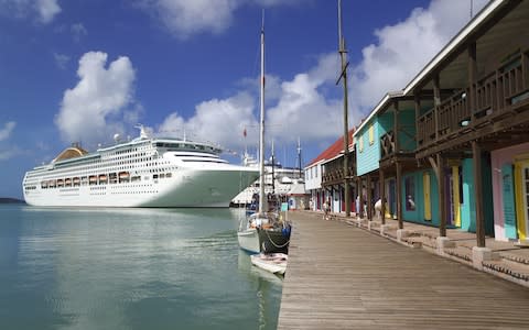 St John's cruise port in Antigua - Credit: Getty