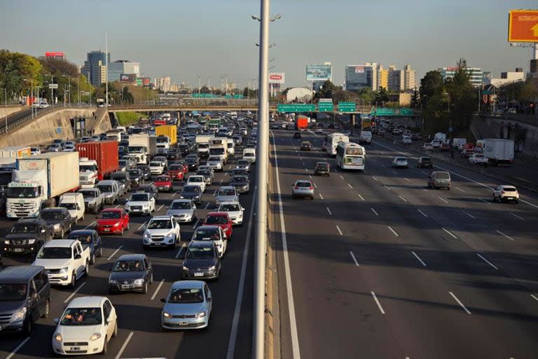 Estado del tránsito en las autopistas en el éxodo navideño (Foto archivo)