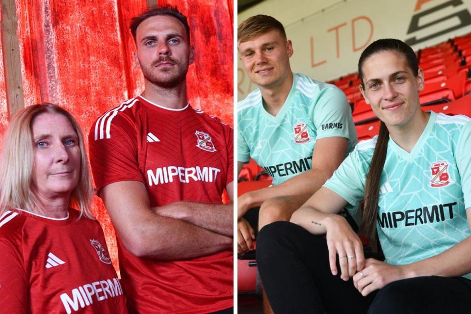 Swindon unveil their 2024/25 kits <i>(Image: Callum Knowles)</i>