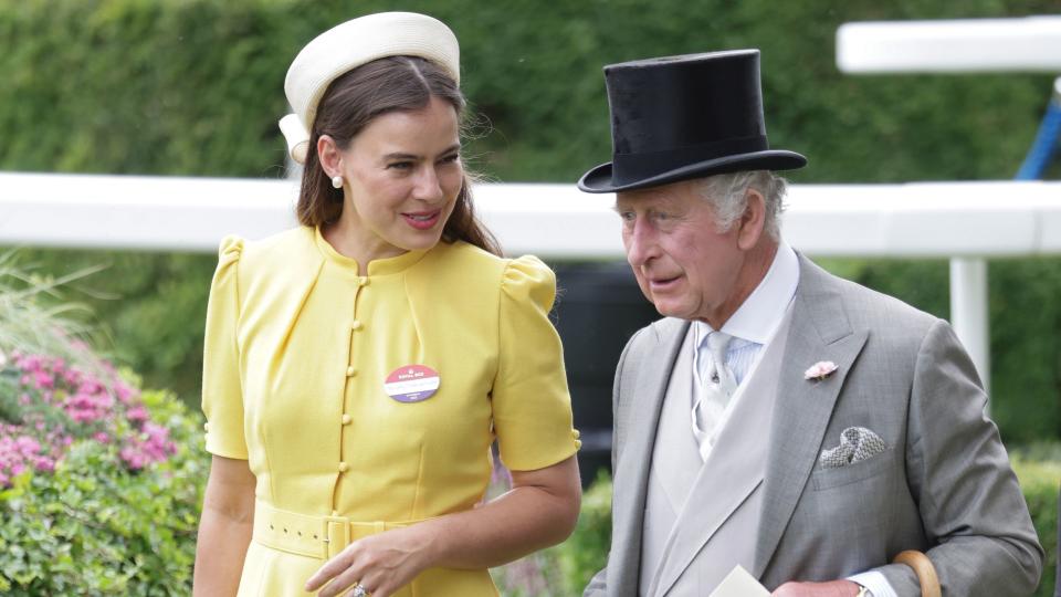 Lady Sophie Winkleman and King Charles III attend day five of Royal Ascot 2023 at Ascot Racecourse on June 24, 2023 in Ascot, England