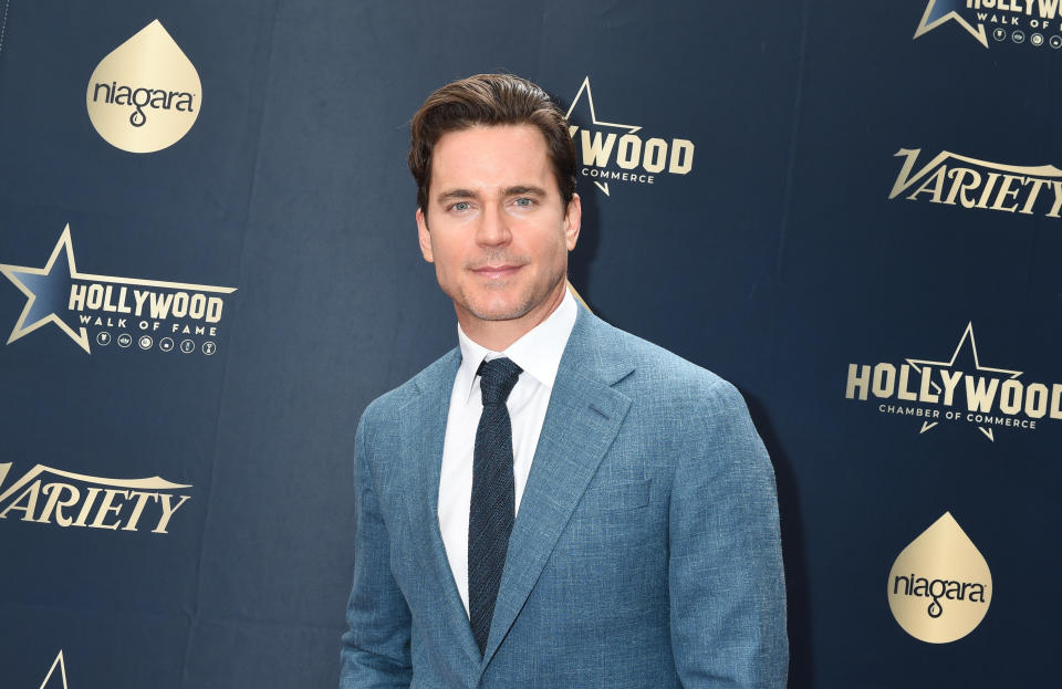 Matt Bomer at the star ceremony where Carrie Fisher is honored with a star on the Hollywood Walk of Fame on May 4, 2023 in Los Angeles, California. (Photo by Gilbert Flores/Variety via Getty Images)