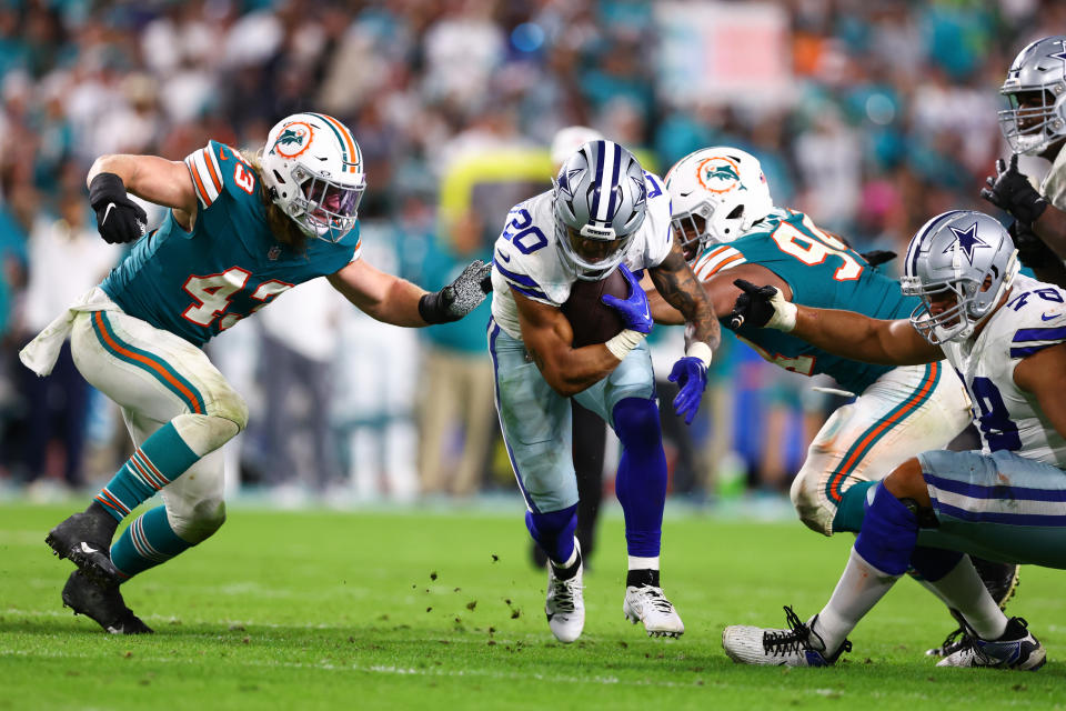 Tony Pollard (20), jugador franquicia de los Dallas Cowboys en 2023, tuvo una temporada por debajo de lo esperado. (Foto: Megan Briggs/Getty Images)