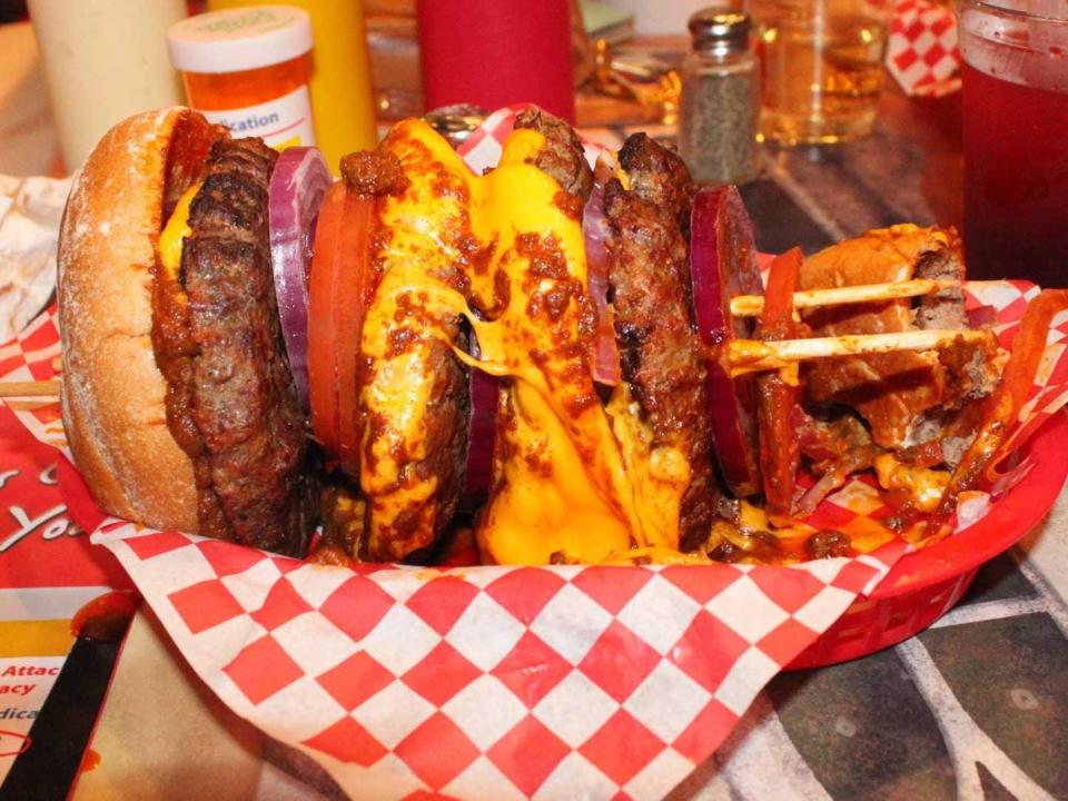 heart attack grill burger