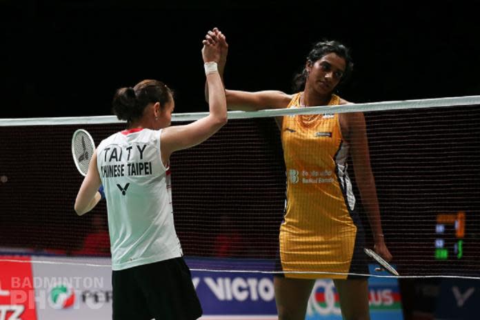 ▲我國世界球后戴資穎(左)將和印度一姊辛度在東京奧運女單4強對決。（圖／Badminton photo提供）