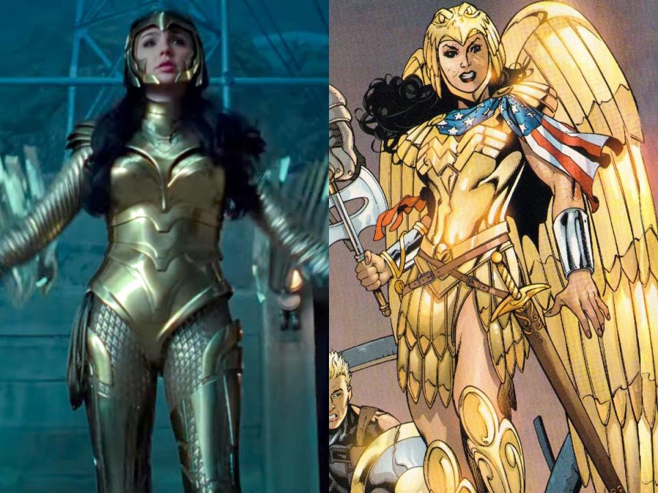 wonder woman gold armor