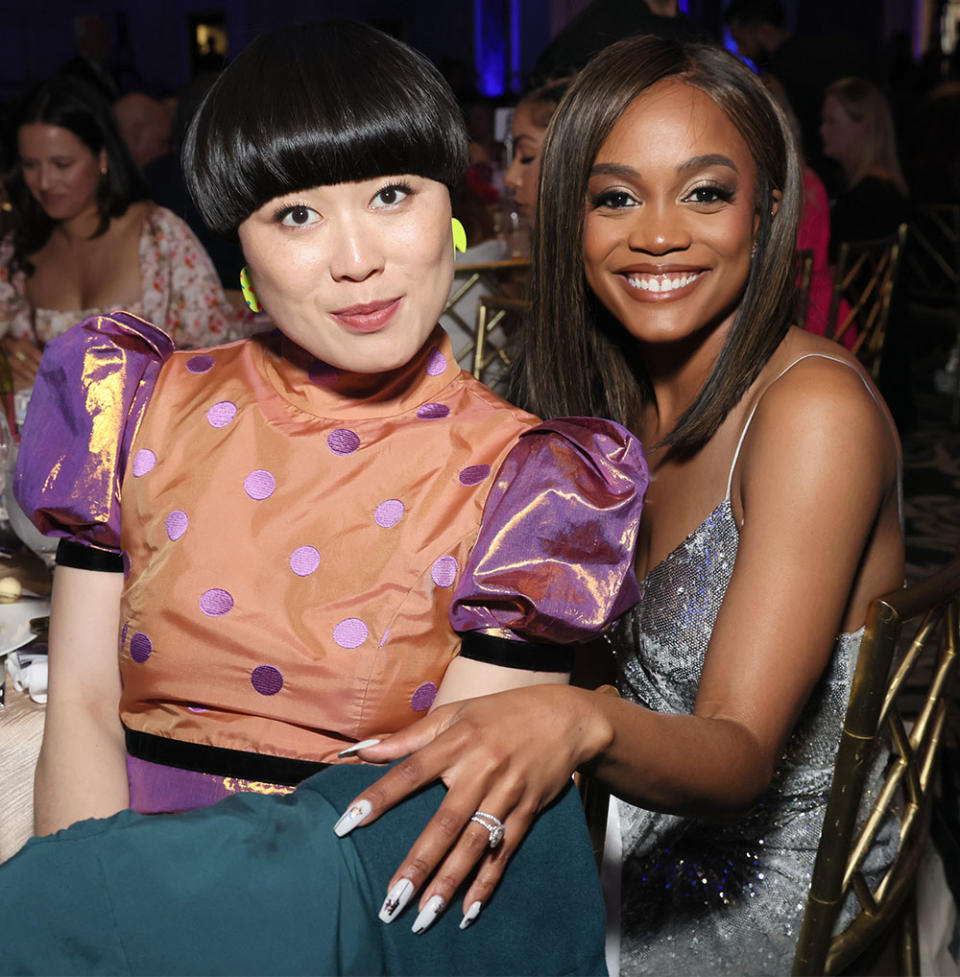 Atsuko Okatsuka and Rachel Lindsay attend the 48th Annual Gracie Awards at Beverly Wilshire, A Four Seasons Hotel on May 23, 2023 in Beverly Hills, California.