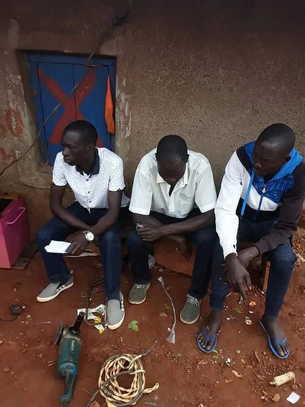 Undated handout photo of former child soldiers from the Lord's Resistance Army (LRA), in Gulu