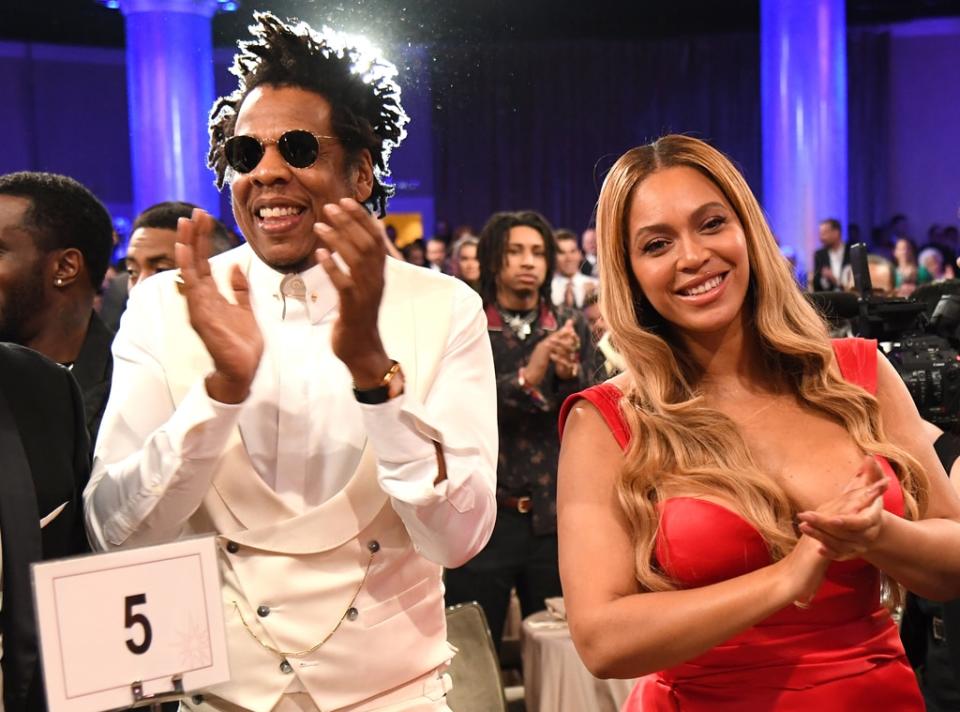 Beyonce, Jay-Z, Clive Davis Pre-2020 Grammys Gala