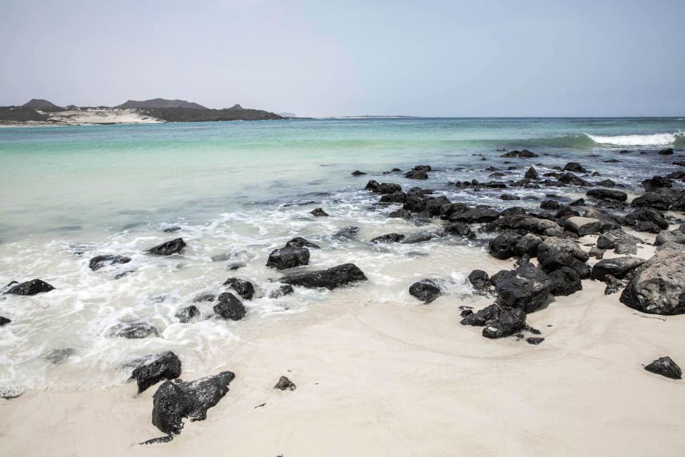 This July 27, 2019 photo shows the shores of Bir Ali where migrants from Bosaso, Somalia arrive, in Shabwa, Yemen. According to the U.N.'s International Organization for Migration the number of women making the trip jumped from nearly 15,000 in 2018 to more than 22,000 in 2019. (AP Photo/Nariman El-Mofty)