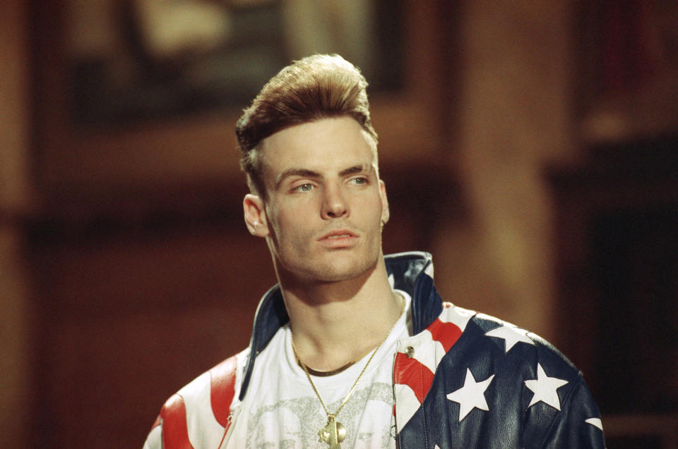 Rap singer Vanilla Ice in 1991. (AP Photo)