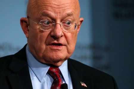 Director of U.S. National Intelligence James Clapper speaks at the Council on Foreign Relations in New York March 2, 2015. REUTERS/Shannon Stapleton