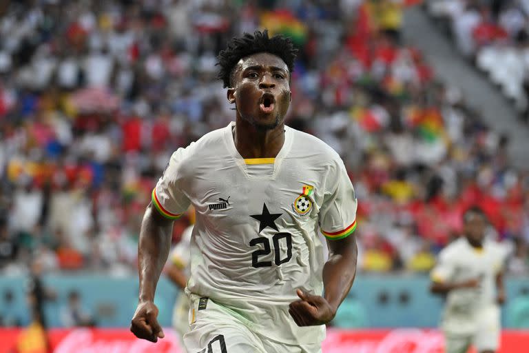 El ghanés Mohammed Kudus convirtió dos goles en la victoria 3-2 del seleccionado africano ante Corea del Sur