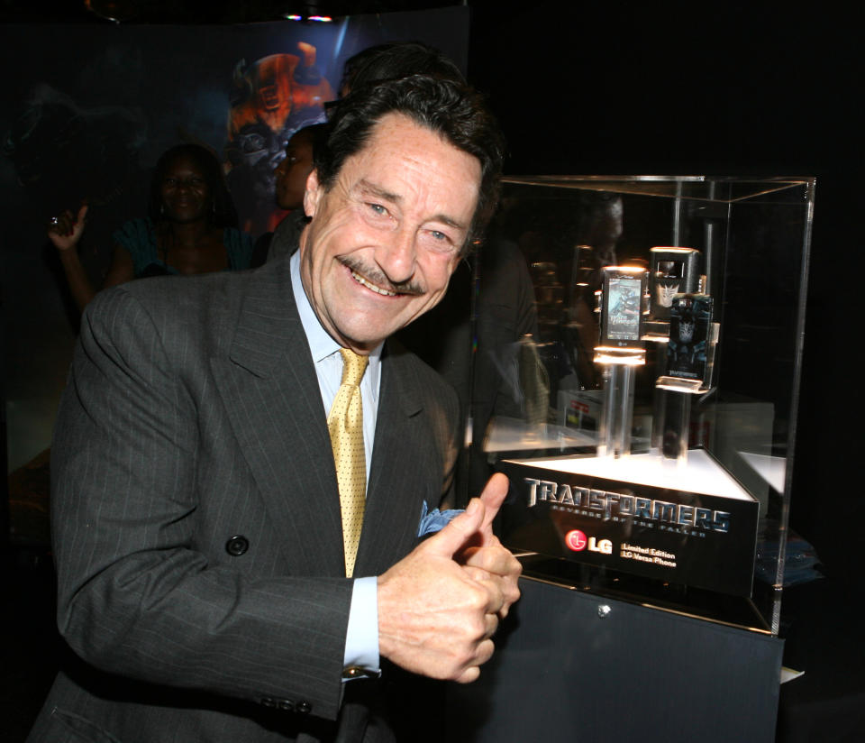 Peter Cullen is seen in the LG photobooth at the 