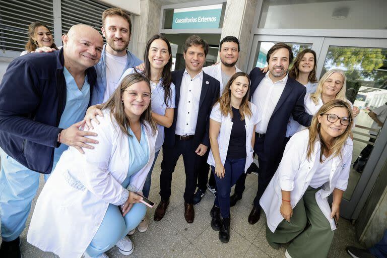 Axel Kicillof en el Hospital de Niños de La Plata