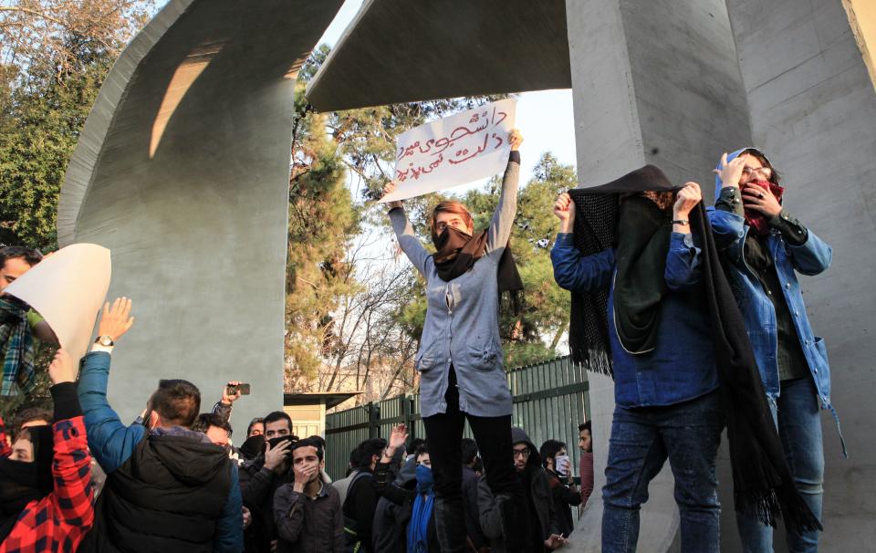 Antigovernment protests roil Iran