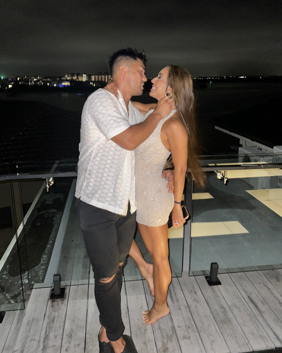 MAFS’ Jade Pywell and Ridge Barredo celebrating NYE together.