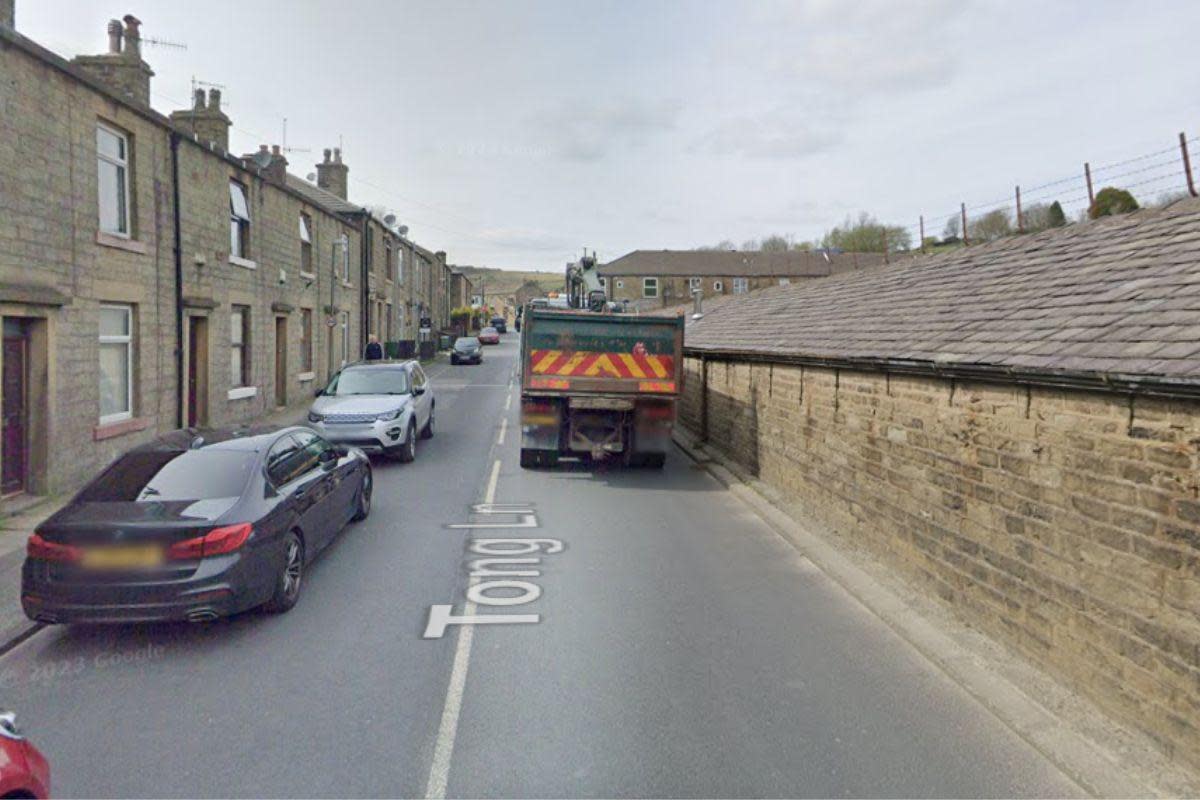 The fire service was called to Tong Lane in Whitworth <i>(Image: Google)</i>