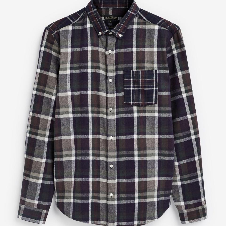 Brushed flannel check shirt £35 by Next
