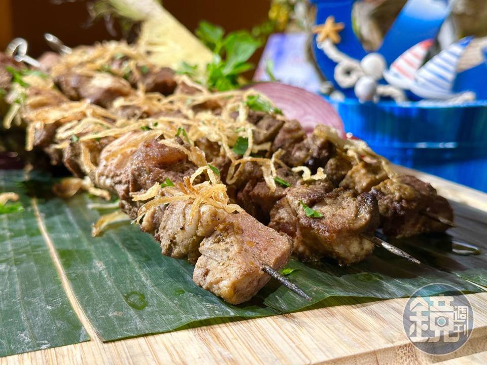 「土耳其烤羊肉串」肉質富有嚼勁，充滿香料氣息。