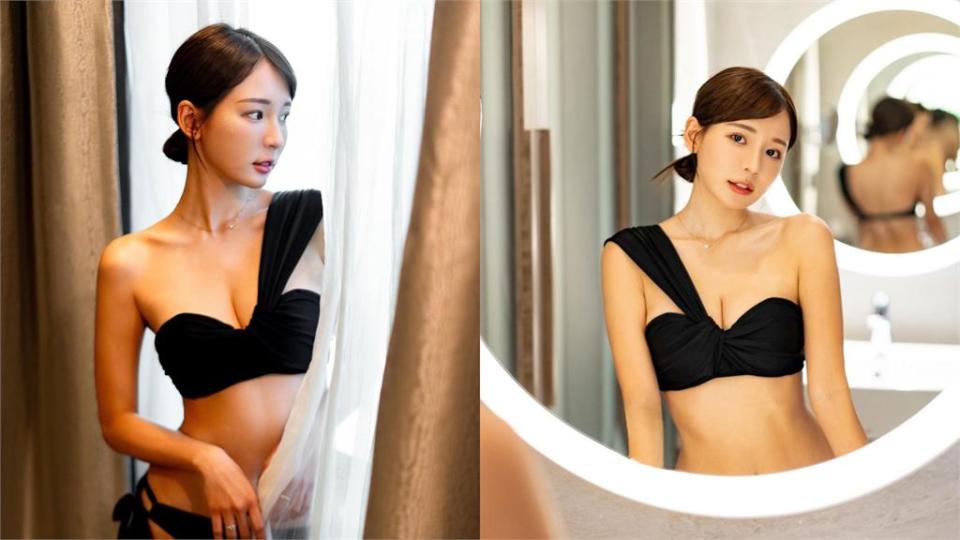 林莎下身真空「單穿bra」裹被單起床！謎之視角放送「超猛弧線」網暈了