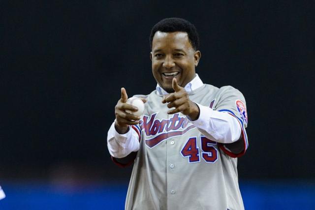 Pedro Martinez celebrated the Indians' win with offensive gesture