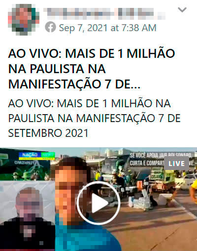 Pol&#xed;cia Militar da capital paulista estima que 125 mil pessoas foram aos protestos na cidade (Foto: Facebook/Reprodu&#xe7;&#xe3;o)