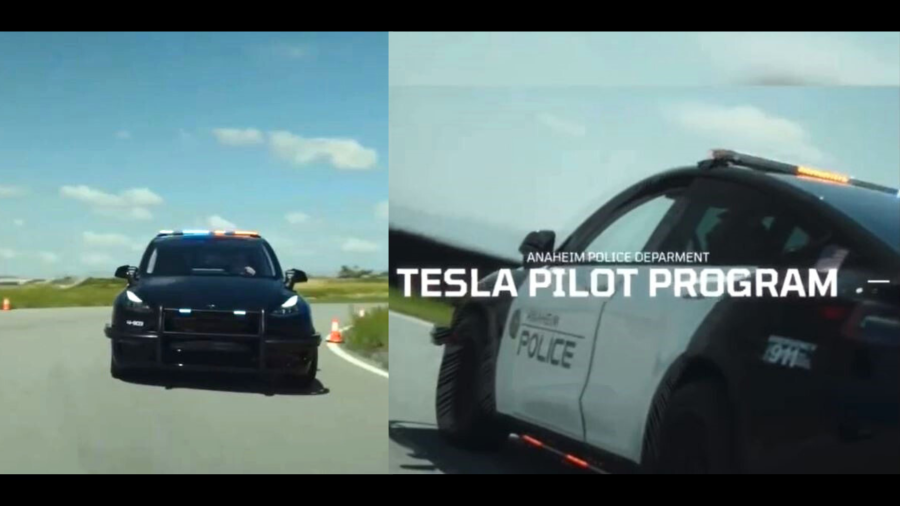 Anaheim Police Department launches specially outfitted Tesla Model Y SUVs into their patrol fleet. (Anaheim Police Department)