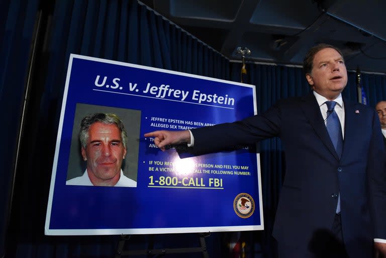 Jeffrey Epstein was keeping “piles of cash” and a passport that appeared to be issued from a foreign country in a locked safe in his New York City home, prosecutors have learned.At a hearing Monday in Manhattan, Assistant US Attorney Alex Rossmiller told US District Judge Richard Berman that the government found the cash and passport, along with valuable art and “dozens of diamonds” hidden inside the accused paedophile’s $77m Upper East Side mansion.The passport, Mr Rossmiller said, appeared to be “issued from a foreign country with a photo of the defendant and a name on that passport that is not the defendant’s name.” CNBC reports that the found passport expired in the 1980s and had a stated residence of Saudi Arabia.He said that “many, many photographs” of young-looking girls were also locked in the safe. Prosecutors have identified at least one person in the photographs who claims to be a victim of Epstein’s. The contents of the safe add to the prosecutors’ position that Epstein should not be released on bail, which is currently set for $100m. In a court filing last Friday, prosecutors said the accused sex trafficker, who was often referred to as a “billionaire” before more in depth looks at his fiances brought up questions not only of his worth but of his actual job, is worth at least $500m. On Monday, Mr Rossmiller said one account belong to Epstein holds more than $100m.“He has every incentive to flee if he is released,” Mr Rossmiller said in court. Epstein was arrested July 6 at Teterboro Airport in New Jersey. He pleaded not guilty on July 8 in Manhattan, where a grand jury had indicted him on a one count of sex trafficking and a single count of conspiracy to commit sex trafficking.Last week, Donald Trump’s Labour secretary, Alexander Acosta, resigned following disgust over his signing off on a non-prosecution agreement with Epstein in 2007, when Mr Acosta served a federal prosecutor in Florida. A lawyer for Epstein argued his behaviour since that deal makes him eligible for bail, saying “It’s not like he’s an out-of-control rapist.”Two newly named accusers, however, came forward Monday with attorneys to argue against Epstein’s release. “I was sexually abused by Jeffrey Epstein starting at the age of 14,” said Courtney Wild. “I would just like to ask the court to not grant him bond, to keep him in detention just for the safety of any other girls out there that are going through what I’m going through. It is a public case, and it’s just – he’s a scary person to have walking the streets.”Alice Farmer said she was 16 when she alleged she was flown to Epstein’s ranch in New Mexico, a state where he owned property but had avoided having to register as a sex offender following his deal in Florida.“He was inappropriate with me, and I would prefer not to go into the details about labelling that at this time,” she told the judge.The judge will reportedly make his decision on Epstein’s bail on Thursday.