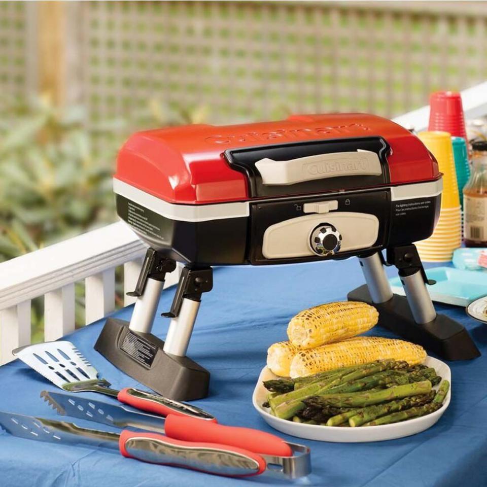 <p><strong>Cuisinart</strong></p><p>amazon.com</p><p><strong>$101.86</strong></p><p>Is your dad the king of the grill? Then he'll rave about this portable gas version during his tailgates and picnics. The foldable legs makes it great for easy travel, along with its ability to cook eight burgers at once. <br></p>