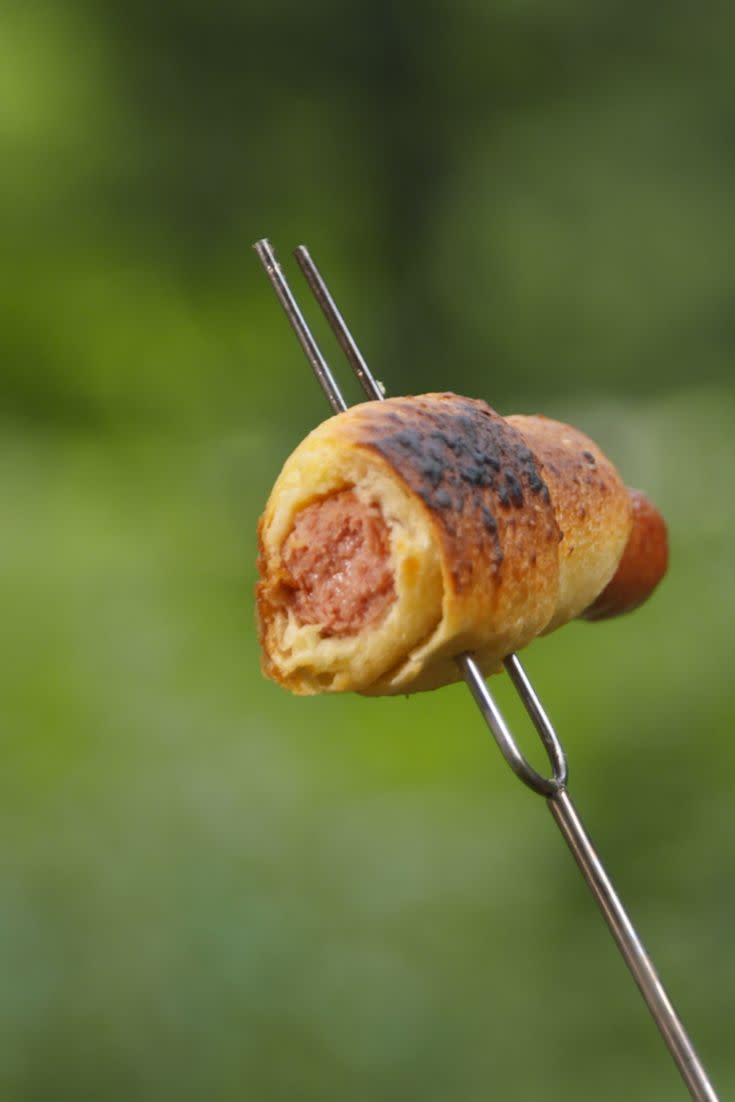 campfire pigs in a blanket vertical