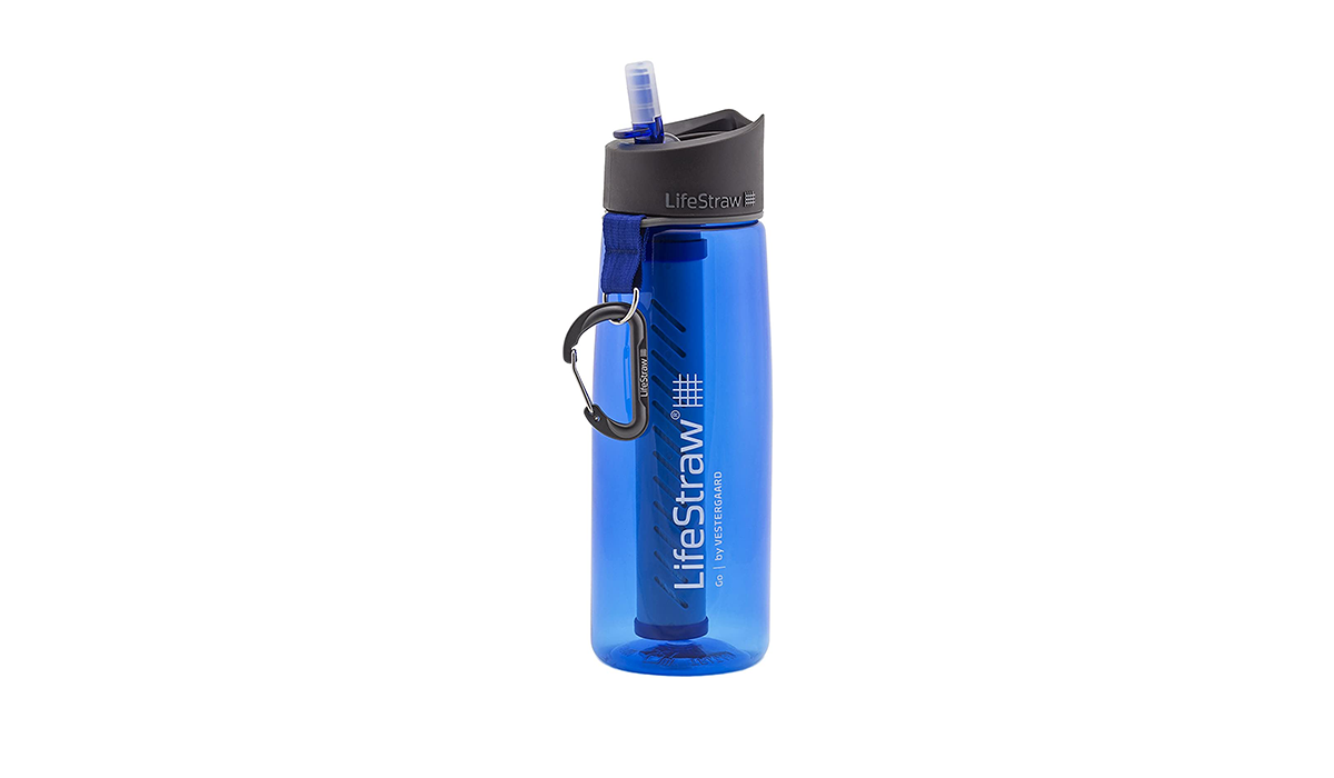 Never go without clean water again with this filtering water bottle. (Photo: Amazon)