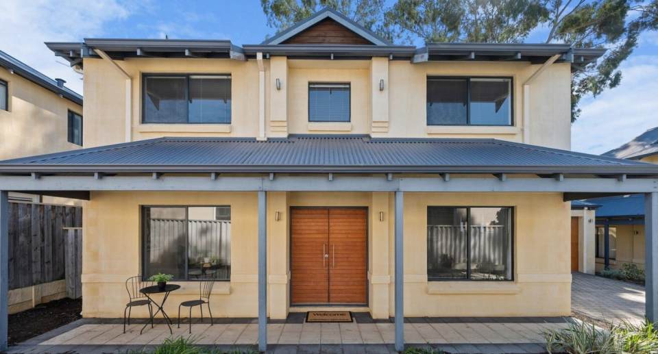 The exterior of the $1 million property for sale in Perth.