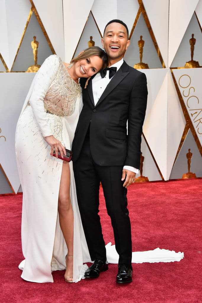 the couple on the red carpet