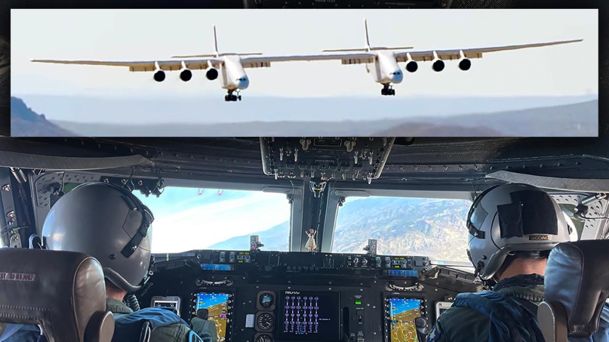 Test Pilot Landing Roc Stratolaunch