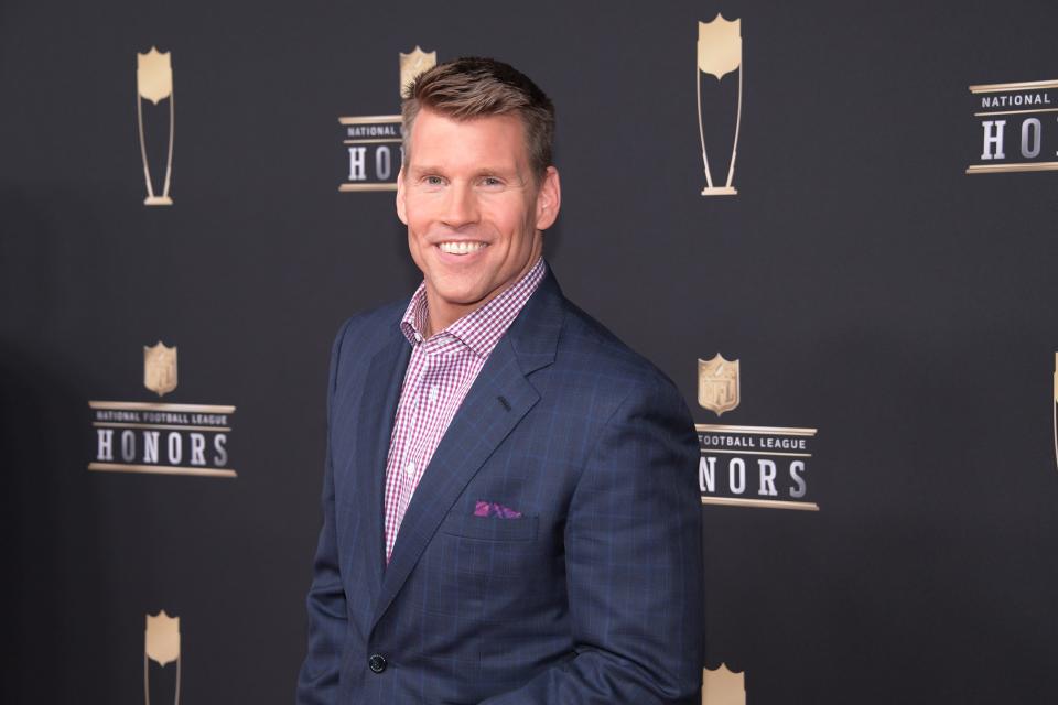 NFL Network anchor Scott Hanson checks in before the 2019 NFL Honors show in Atlanta.