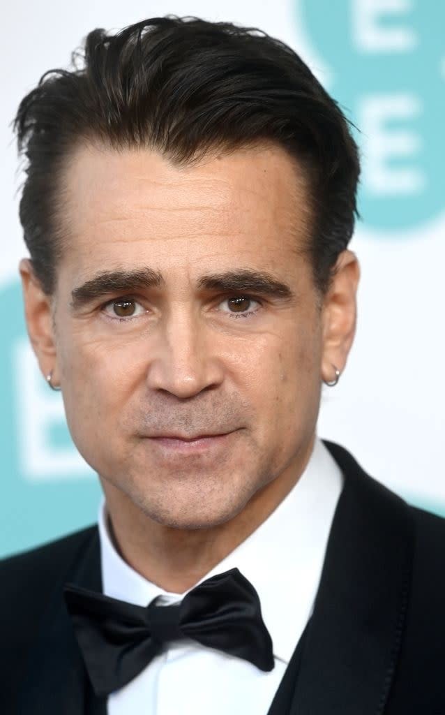 A closeup on Colin Farrell