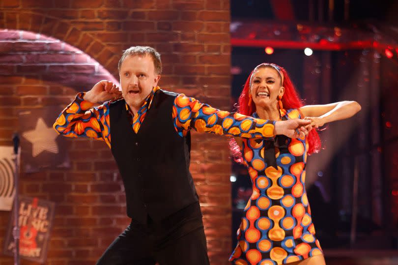 Chris McCausland and Dianne Buswell are partnered on Strictly