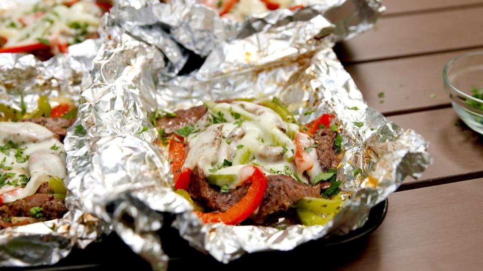 philly cheesesteak foil packs