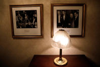 <p>Images of past U.S. presidents Carter, Reagan, Kennedy and Nixon from past events are seen hanging on a hallway wall inside the Waldorf Astoria hotel in New York, Feb. 28, 2017. (Photo: Mike Segar/Reuters) </p>