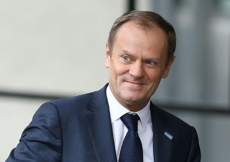 European Council President Donald Tusk in London on February 4, 2016