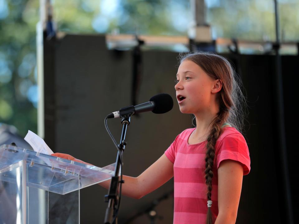 Climate Strike Manhattan New York Greta Thunberg