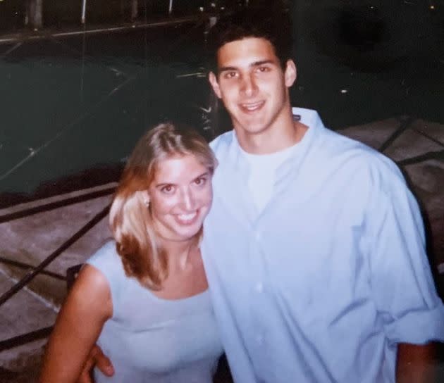 The author (right) and then-girlfriend Beth are pictured on top of the Empire State Building just a few weeks before Sept. 11, 2001.