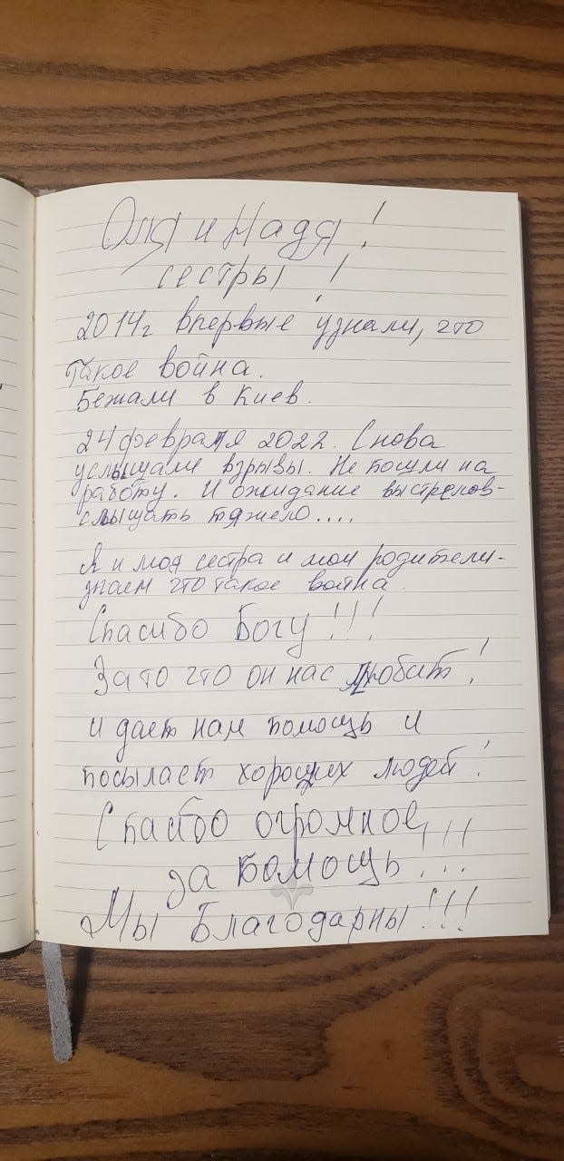 A journal entry from sisters Olja and Nadja who met John Curnutt of Las Cruces on their journey fleeing Ukraine following the attack by Russian forces.