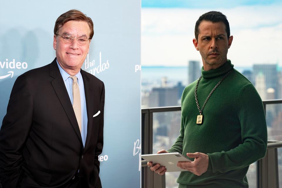 Aaron Sorkin and Jeremy Strong