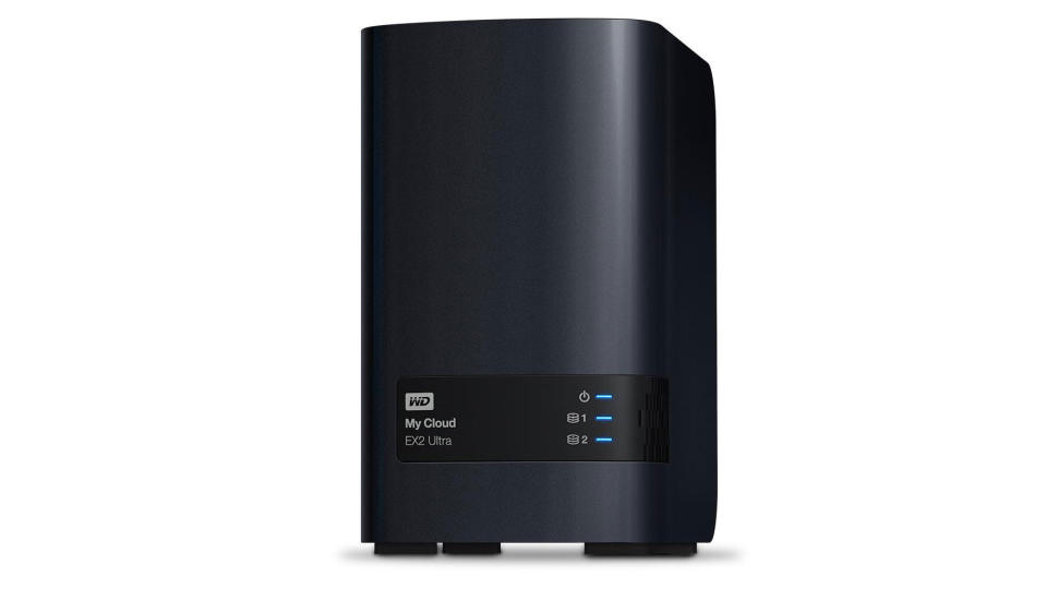 Product shot of the WD My Cloud EX2 Ultra NAS drive, one of the best external hard drives