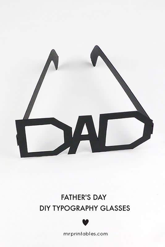 49) Glasses Father's Day Card